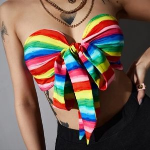 Multi wear, multi color top XS Tube Top, Strapless, One Shoulder